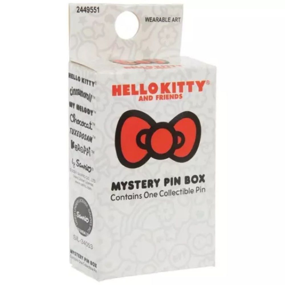 Hello Kitty and Friends Red Bow Mystery Pin Box